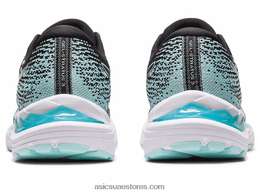 Asics أسود / أزرق واضح جل ستراتوس 3 متماسكة 2N24DJ2346