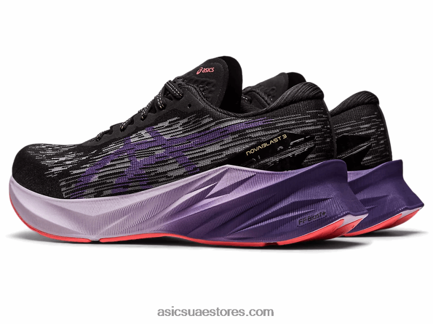 Asics أسود / أرجواني مترب نوفابلاست 3 2N24DJ2460