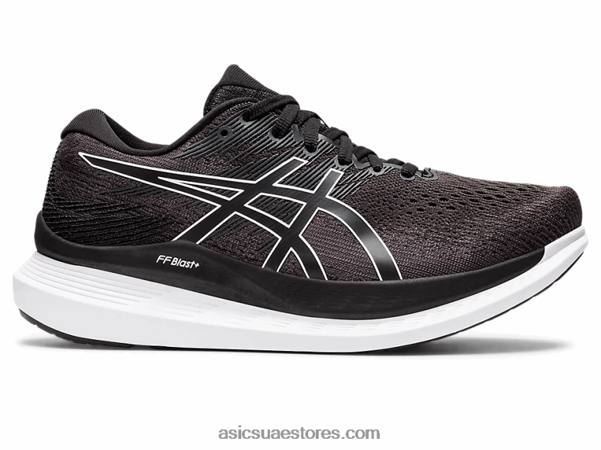 Asics أسود / أبيض طائرة شراعية 3 واسعة 2N24DJ2631