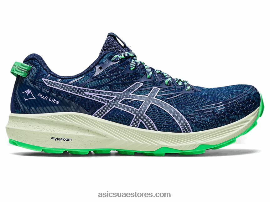 Asics حبر أزرق مخضر / بنفسجي رقمي فوجي لايت 3 2N24DJ2639