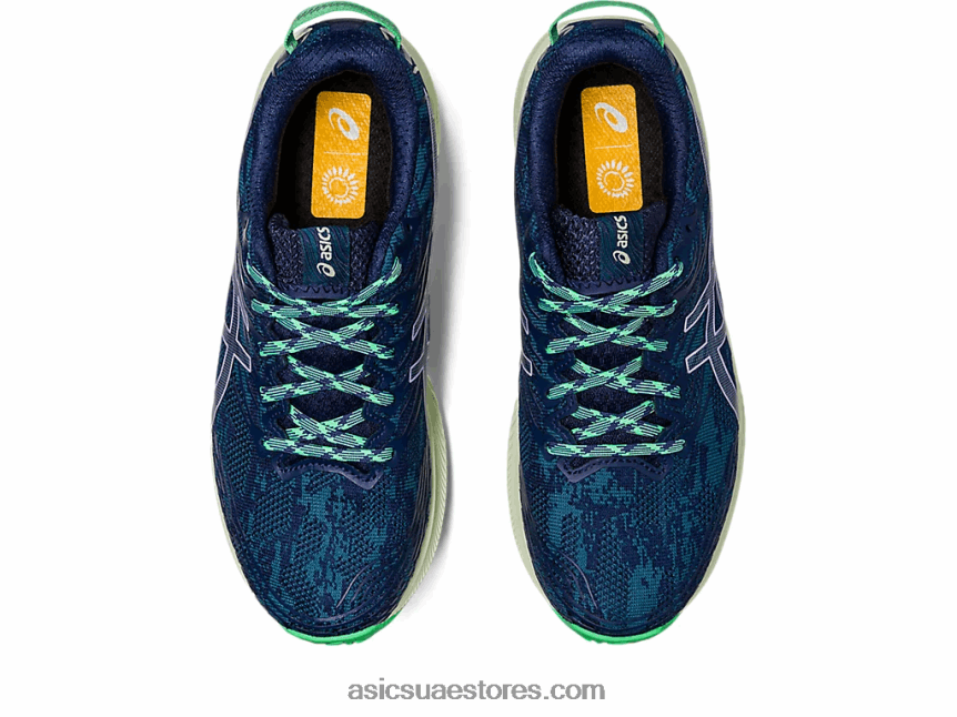 Asics حبر أزرق مخضر / بنفسجي رقمي فوجي لايت 3 2N24DJ2639
