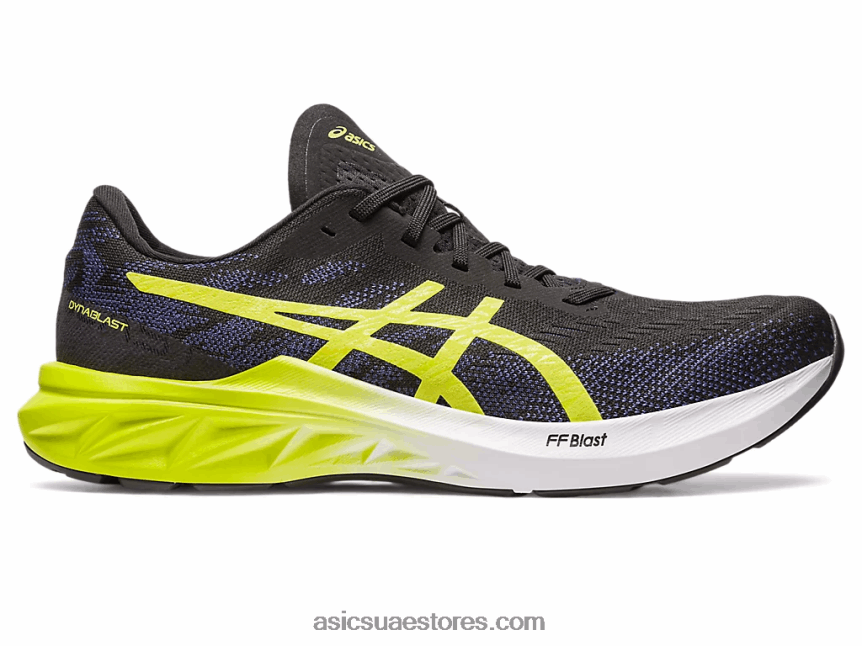Asics أسود / قشر الليمون دينابلست 3 2N24DJ264