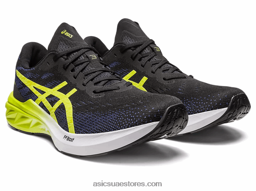 Asics أسود / قشر الليمون دينابلست 3 2N24DJ264