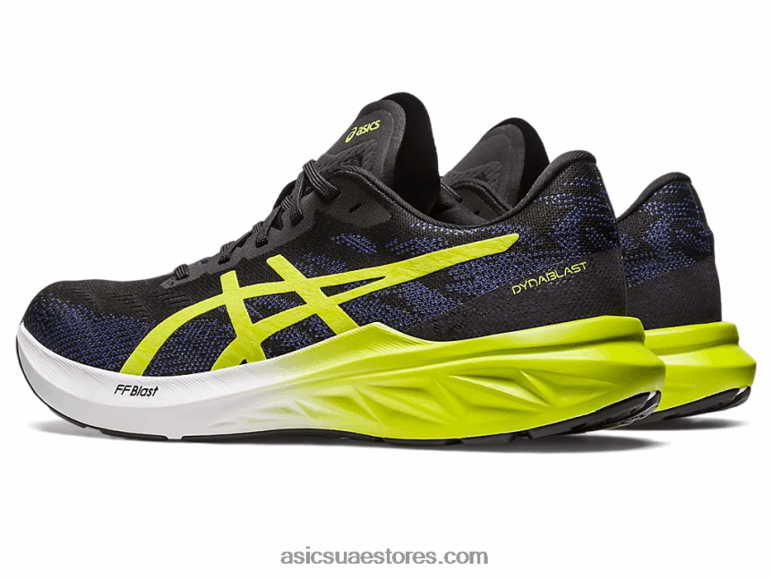 Asics أسود / قشر الليمون دينابلست 3 2N24DJ264