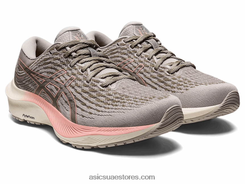 Asics محار رمادي / وردة بلوري جل كايانو لايت 3 2N24DJ2696