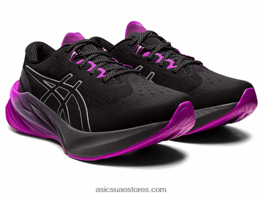 Asics زهرة اوركيد سوداء نوفابليست 3 لايت عرض 2N24DJ2702