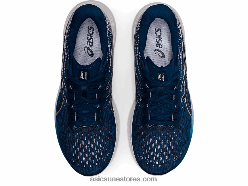 Asics أزرق ماكو / فضي نقي إيفورايد 3 2N24DJ3167
