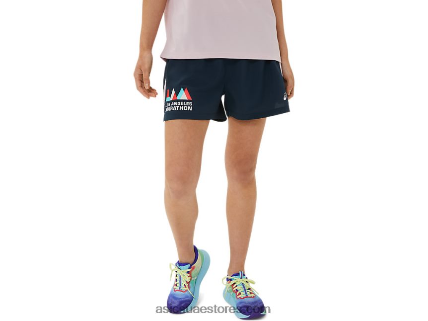Asics أزرق غامق طقم نسائي جاهز 3 بوصة لامع 2N24DJ3314