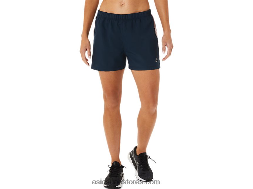 Asics الأزرق الفرنسي / بالكاد ارتفع طقم نسائي جاهز 3 بوصة قصير 2N24DJ3339