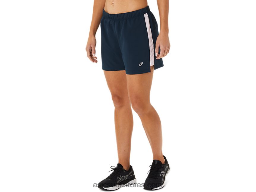 Asics الأزرق الفرنسي / بالكاد ارتفع طقم نسائي جاهز 3 بوصة قصير 2N24DJ3339