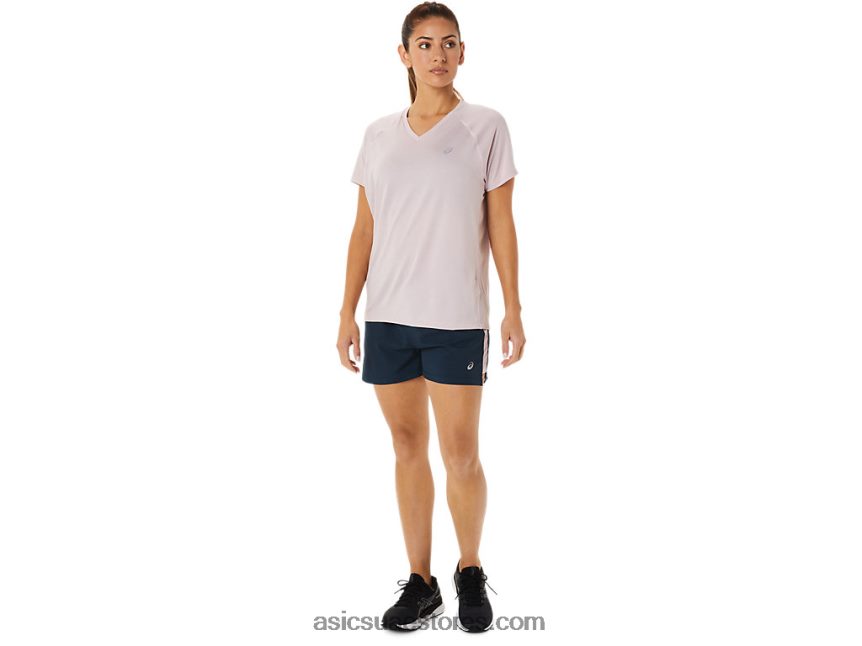 Asics الأزرق الفرنسي / بالكاد ارتفع طقم نسائي جاهز 3 بوصة قصير 2N24DJ3339