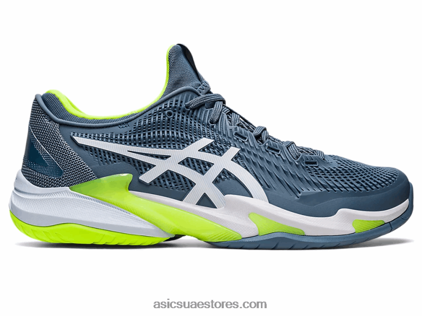 Asics أزرق صلب / أبيض محكمة وما يليها 3 2N24DJ351