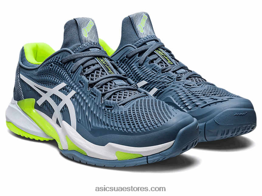Asics أزرق صلب / أبيض محكمة وما يليها 3 2N24DJ351