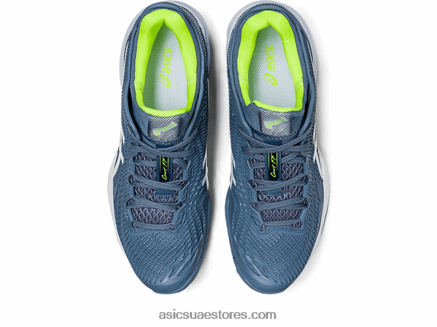 Asics أزرق صلب / أبيض محكمة وما يليها 3 2N24DJ351