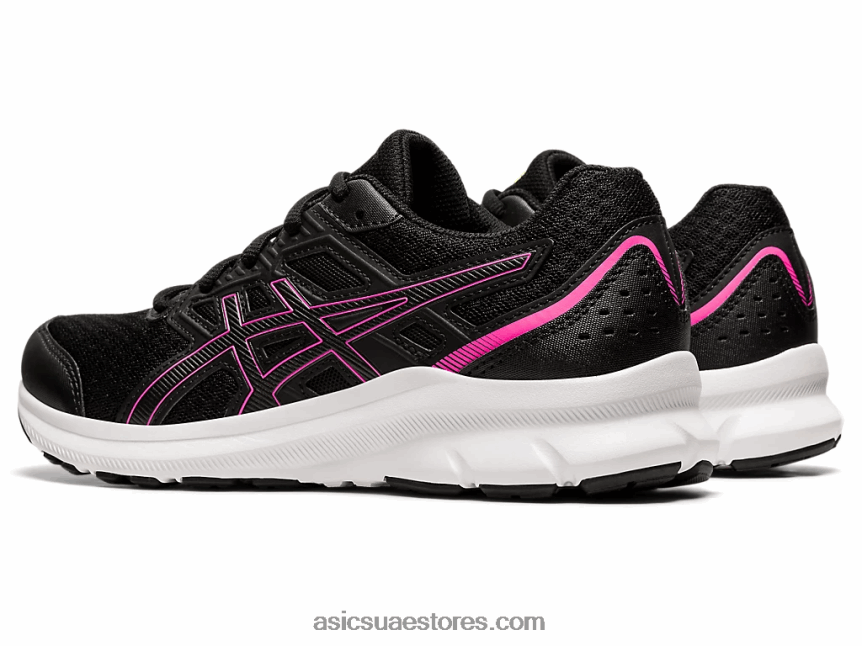 Asics أسود / وردي ساخن هزة 3 واسعة 2N24DJ3552