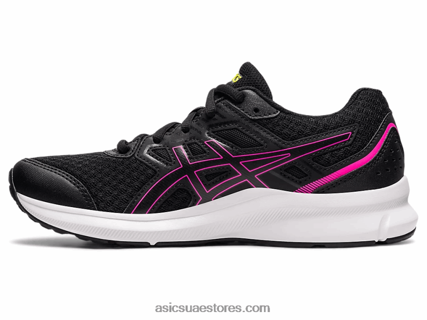 Asics أسود / وردي ساخن هزة 3 واسعة 2N24DJ3552