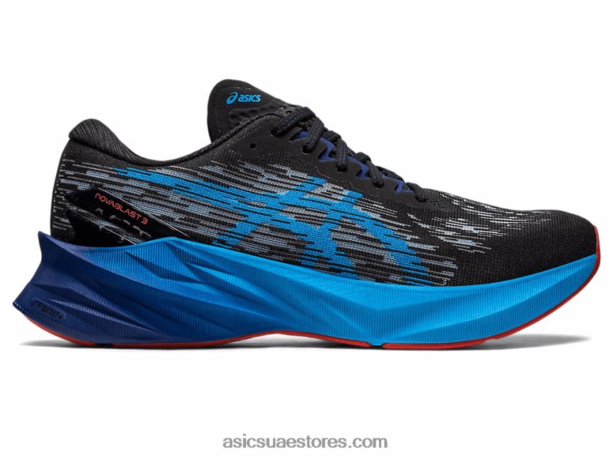 Asics أسود / أزرق الجزيرة نوفابلاست 3 2N24DJ377