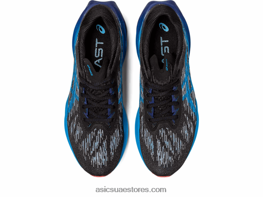 Asics أسود / أزرق الجزيرة نوفابلاست 3 2N24DJ377
