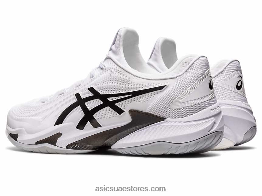 Asics أبيض أسود محكمة وما يليها 3 2N24DJ384