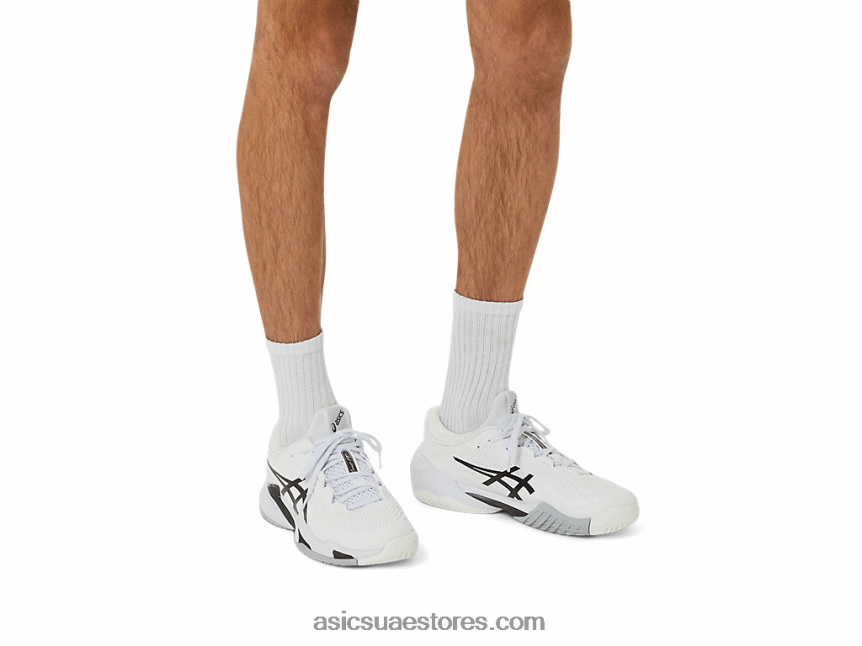 Asics أبيض أسود محكمة وما يليها 3 2N24DJ384