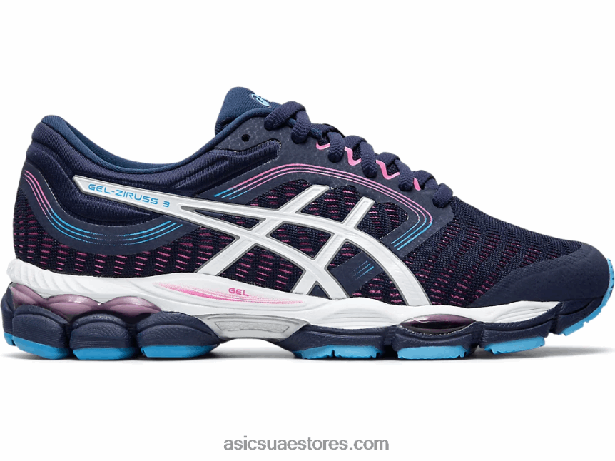 Asics معطف طاووس / أبيض جل زيروس 3 2N24DJ4191