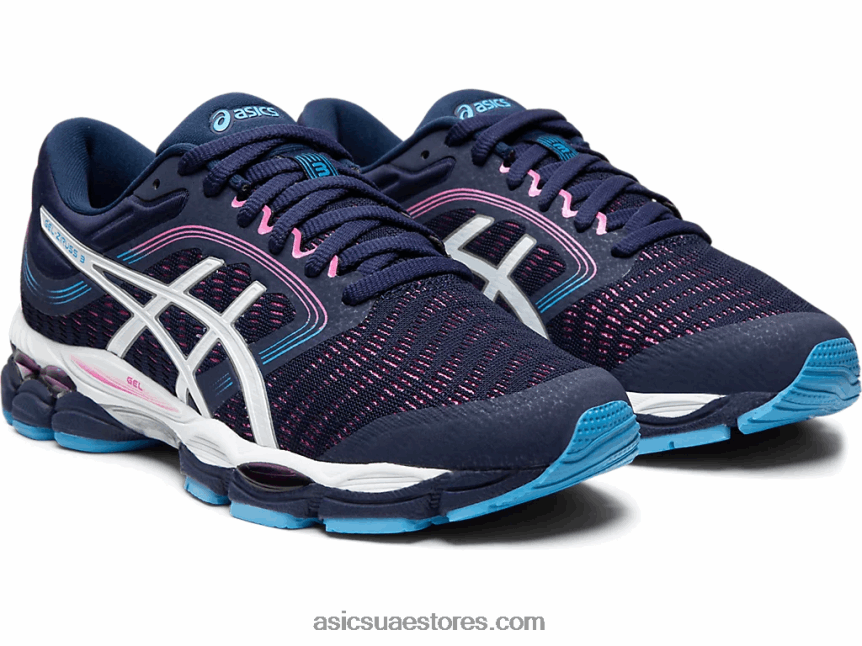 Asics معطف طاووس / أبيض جل زيروس 3 2N24DJ4191