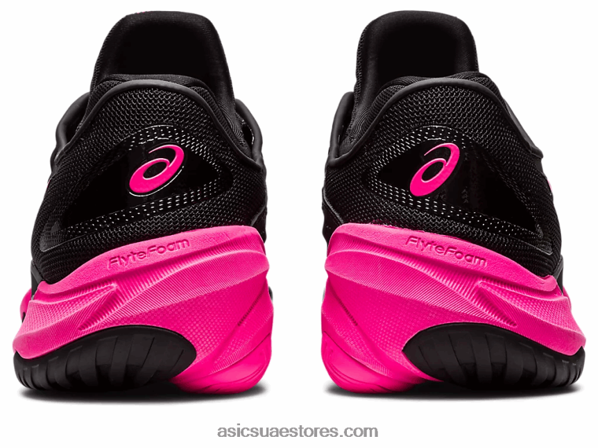 Asics أسود / وردي ساخن محكمة وما يليها 3 2N24DJ47