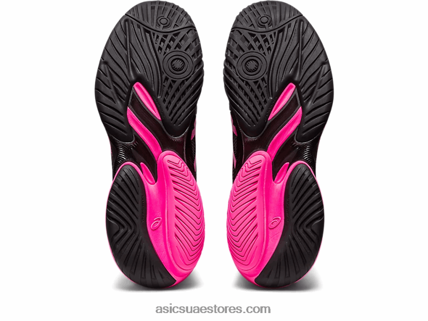 Asics أسود / وردي ساخن محكمة وما يليها 3 2N24DJ47