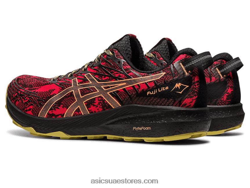 Asics أحمر كهربائي / أسود فوجي لايت 3 2N24DJ620