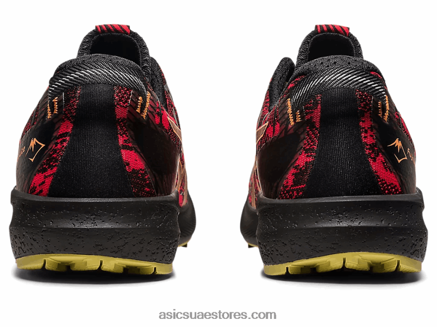 Asics أحمر كهربائي / أسود فوجي لايت 3 2N24DJ620