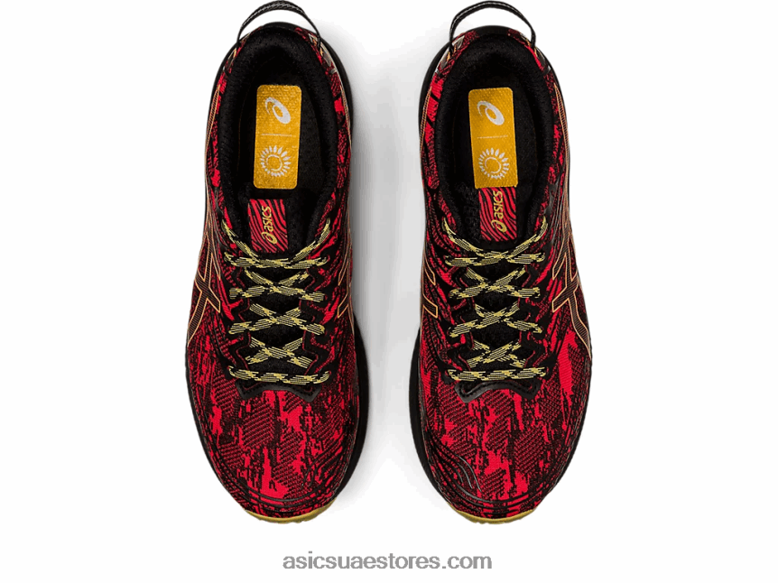 Asics أحمر كهربائي / أسود فوجي لايت 3 2N24DJ620