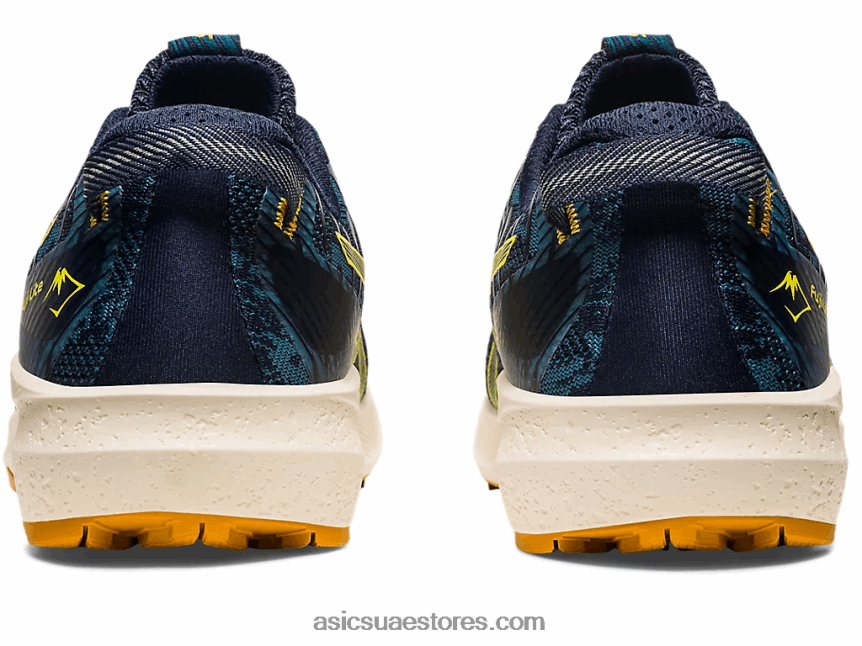 Asics حبر أزرق مخضر / أصفر ذهبي فوجي لايت 3 2N24DJ624