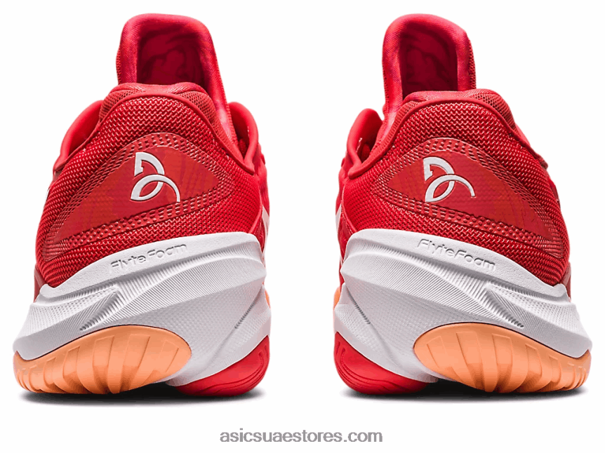 Asics الأحمر الناري / الأبيض محكمة وما يليها 3 نوفاك 2N24DJ63