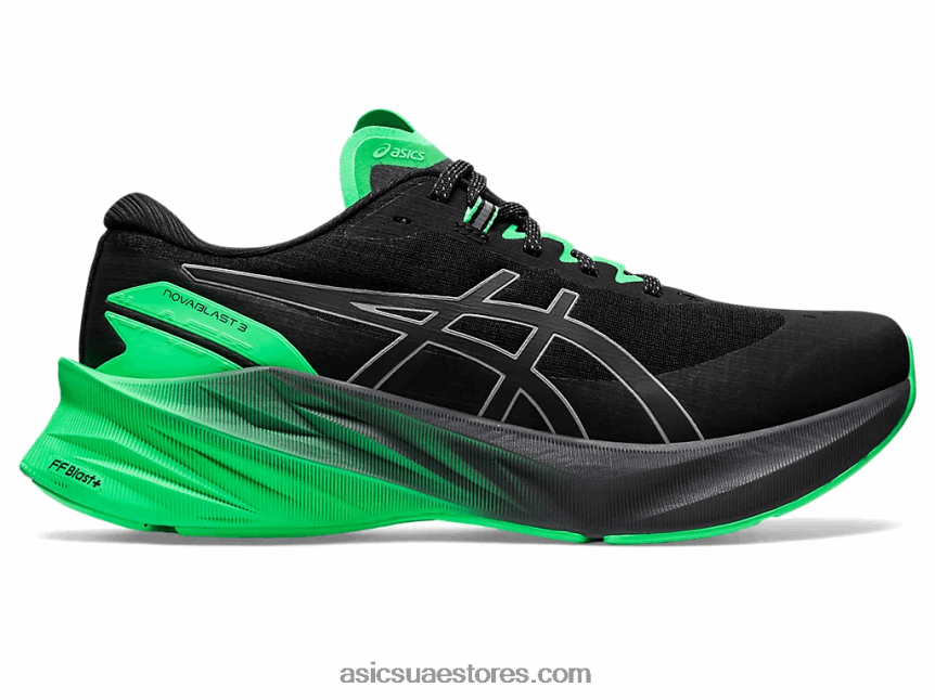 Asics أسود / ورقة جديدة نوفابليست 3 لايت عرض 2N24DJ739