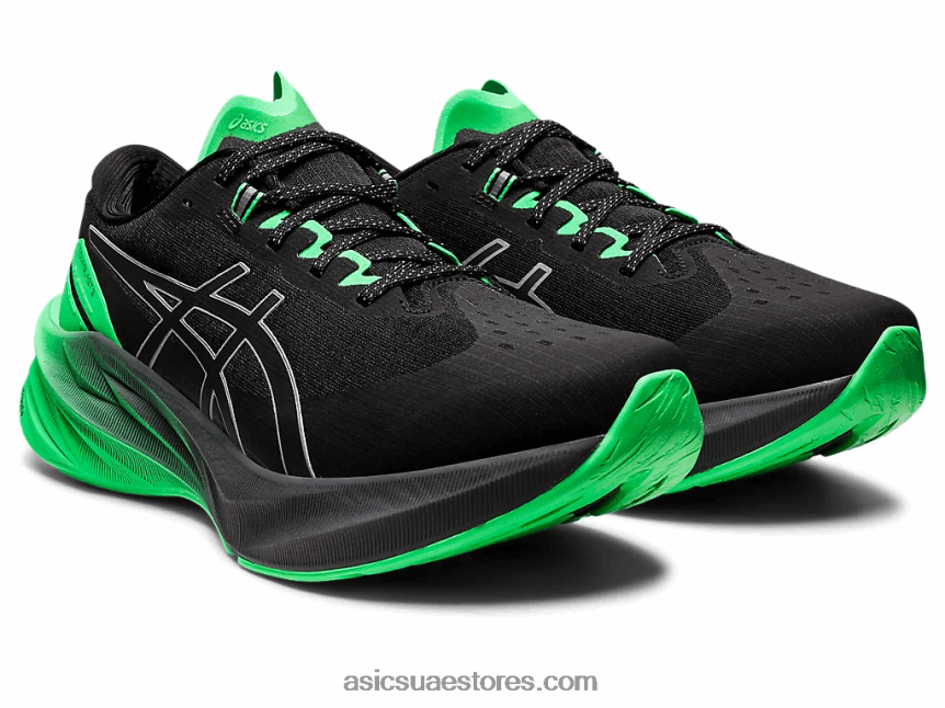 Asics أسود / ورقة جديدة نوفابليست 3 لايت عرض 2N24DJ739