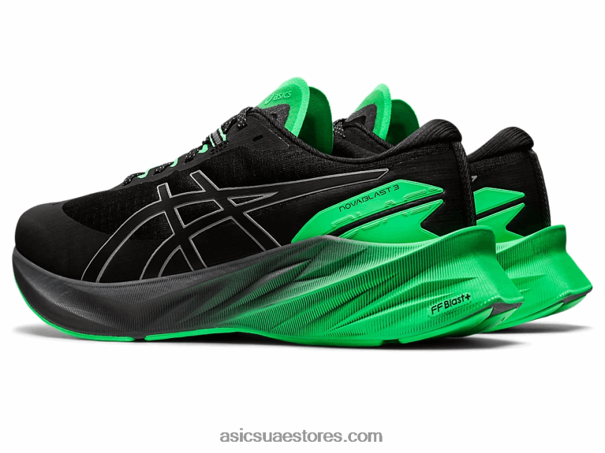 Asics أسود / ورقة جديدة نوفابليست 3 لايت عرض 2N24DJ739