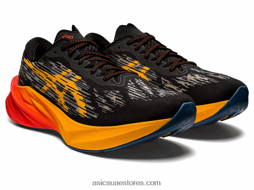 Asics أسود / كهرماني نوفابلاست 3 2N24DJ939