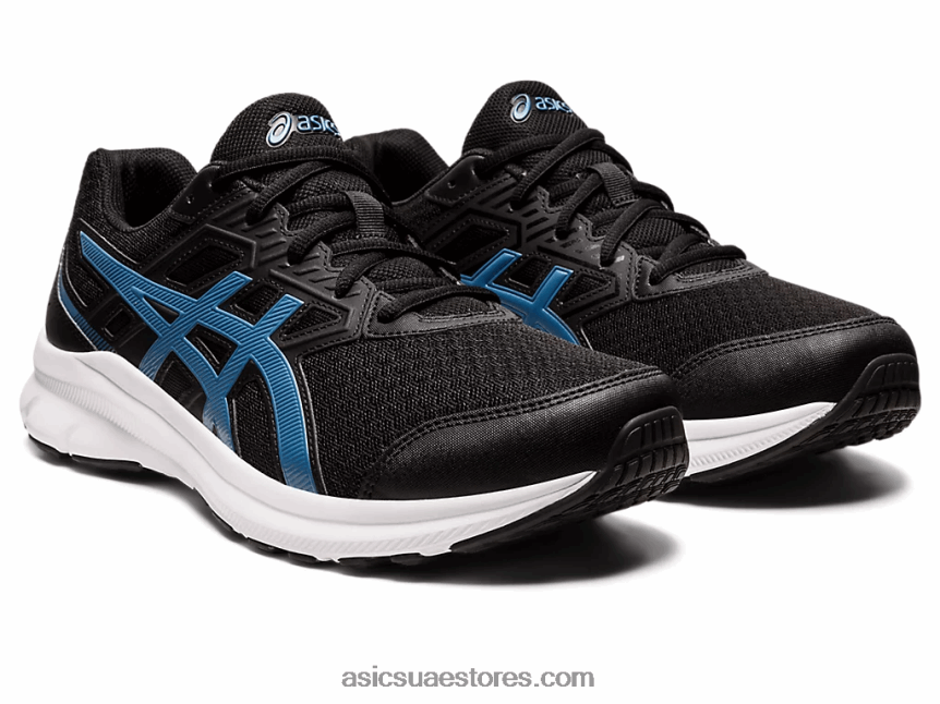 Asics أسود / أزور هزة 3 واسعة للغاية 2N24DJ958