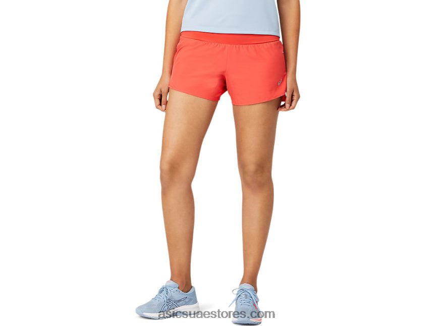 Asics الجريب فروت الوردي طريق المرأة 3.5in قصير 2N24DJ3804