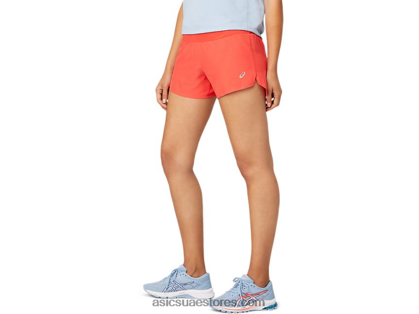 Asics الجريب فروت الوردي طريق المرأة 3.5in قصير 2N24DJ3804
