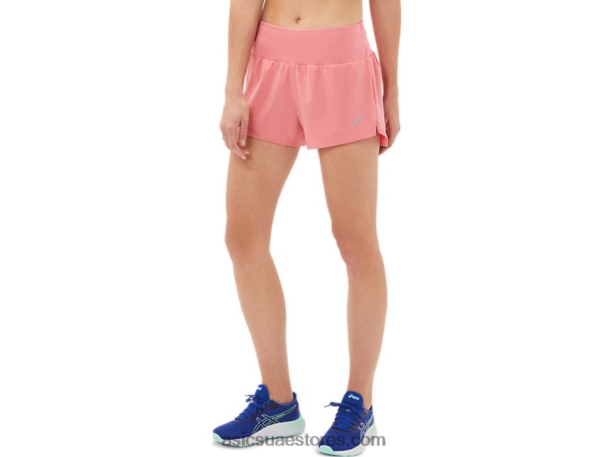 Asics بتلة الخوخ طريق المرأة 3.5in قصير 2N24DJ3972