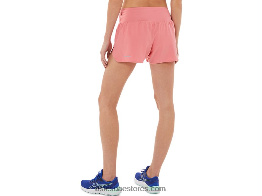 Asics بتلة الخوخ طريق المرأة 3.5in قصير 2N24DJ3972