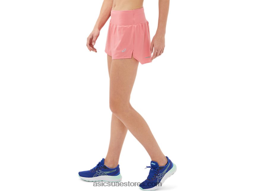 Asics بتلة الخوخ طريق المرأة 3.5in قصير 2N24DJ3972
