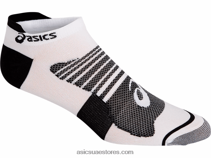 Asics لامع أبيض / أسود كويك لايت للرجال زائد 3pk 2N24DJ1610