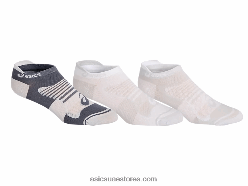 Asics لامع أبيض / أسود لايت سريع للسيدات زائد 3pk 2N24DJ4181
