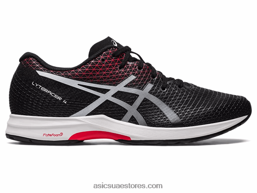 Asics أسود / أحمر كلاسيكي الليتراكير 4 2N24DJ106