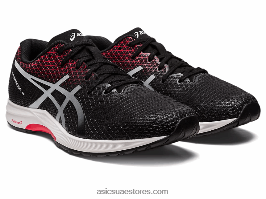 Asics أسود / أحمر كلاسيكي الليتراكير 4 2N24DJ106