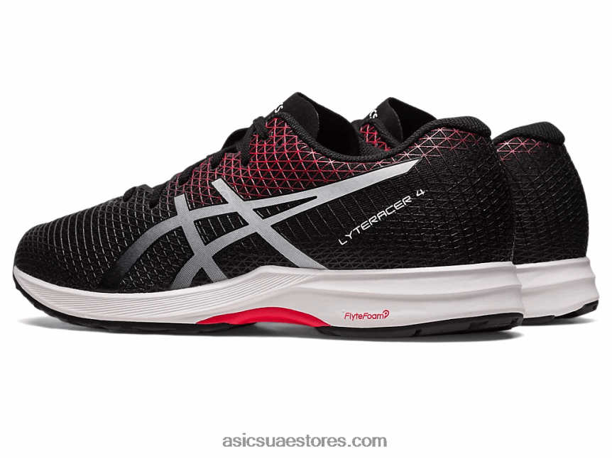 Asics أسود / أحمر كلاسيكي الليتراكير 4 2N24DJ106