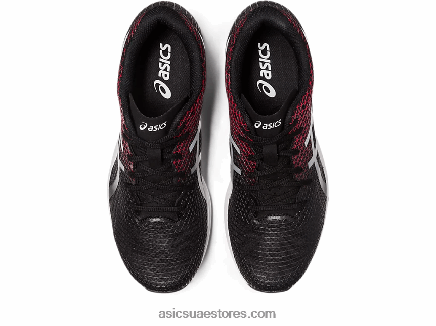 Asics أسود / أحمر كلاسيكي الليتراكير 4 2N24DJ106