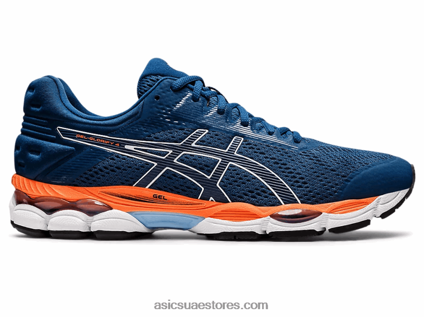Asics ماكو أزرق / أبيض جل تمجيد 4 2N24DJ1863